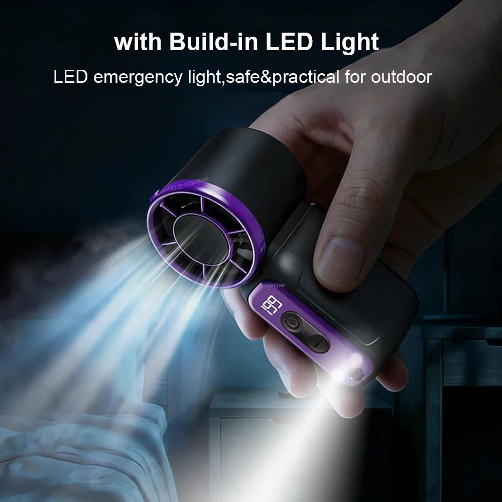 Portable Mini Handheld Fan USB Rechargeable Pocket Small Fan Mini Personal Hand Fan Air Cooler Portable Fan for Outdoor Travel