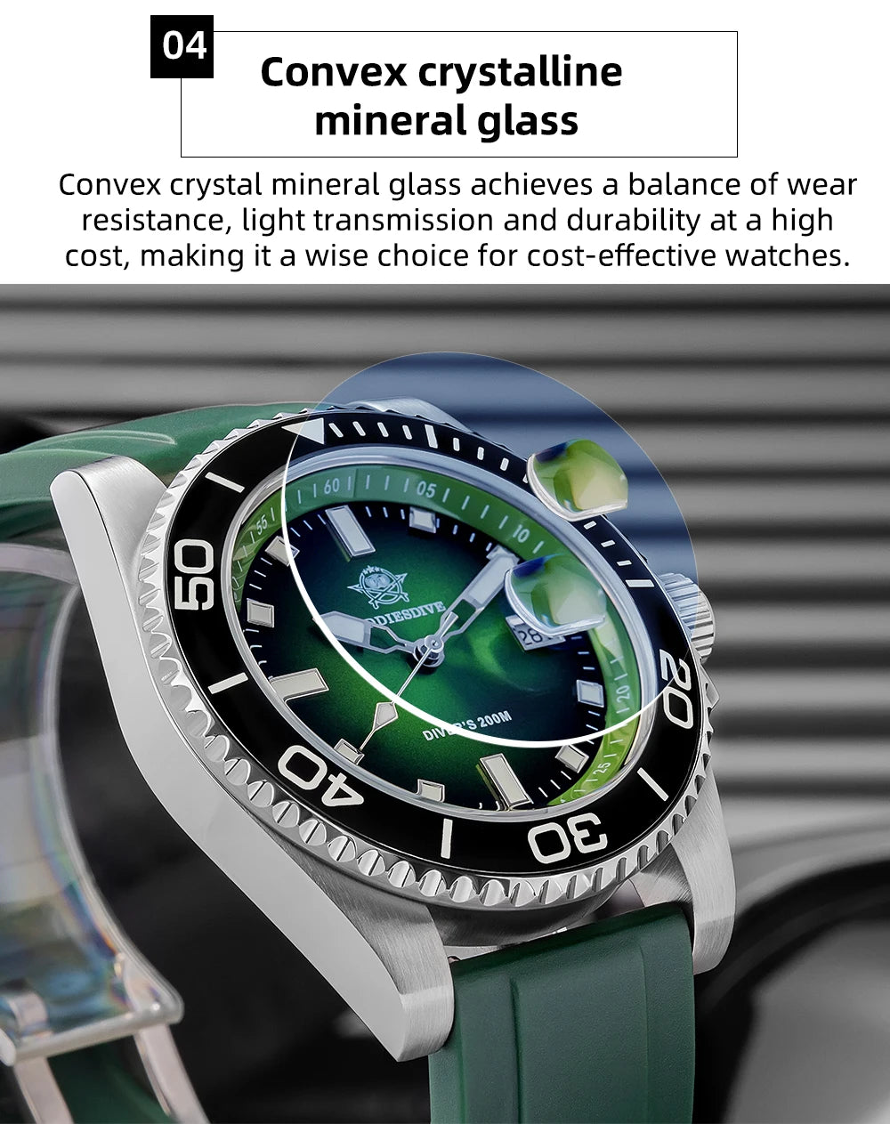 ADDIESDIVE 41mm Man Luxury Watch Japan 2115 Quartz Movement Watch Luminous 200m Waterproof 316L Stainless Steel Dive Watches