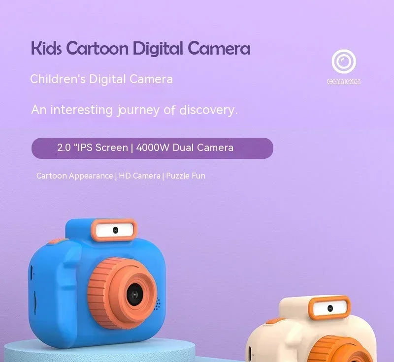 Children Camera 4000W Pixels 1080P HD Screen Dual Cameras Kids Electric Toys For Baby Camara Foto Infantil Children's Gifts