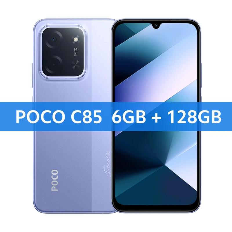 POCO C85 Global Version Smartphone 128GB 256GB MTK Helio G81-Ultra 6.9" Dot Drop Display 50MP Main Camera 6000mAh 33W Charging