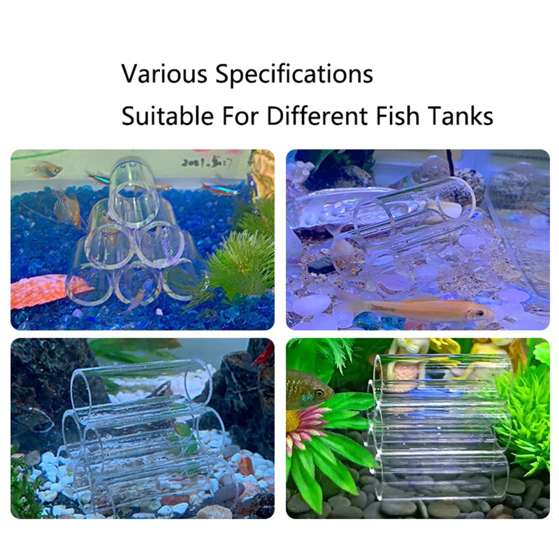 Acrylic Aquarium Decoration Fish Shrimps Shelter House Pottery Scorpion House Canister Simulation Stone Fish Tank Decor