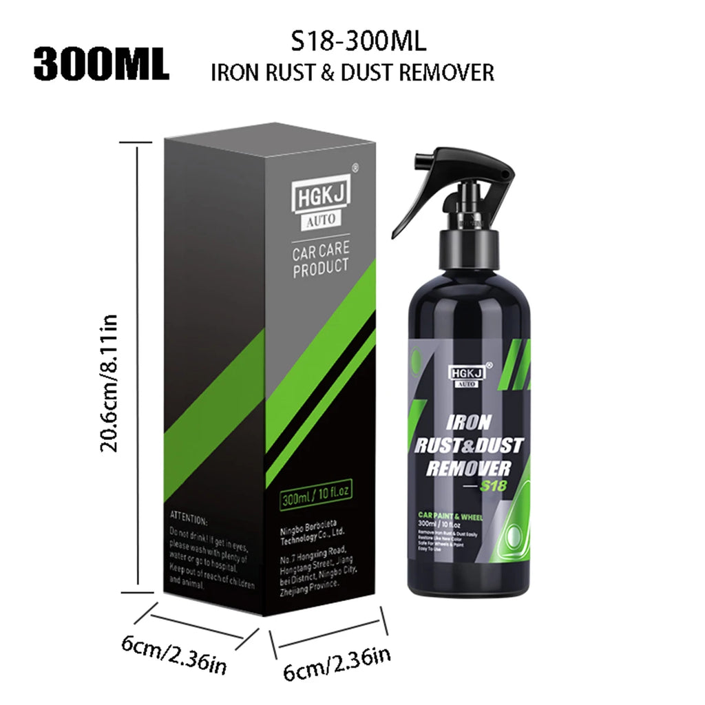 Multi Purpose Rust Remover Spray Metal Surface Car Maintenance for Wheel Cleaning Iron Powder Removal Large Capacity