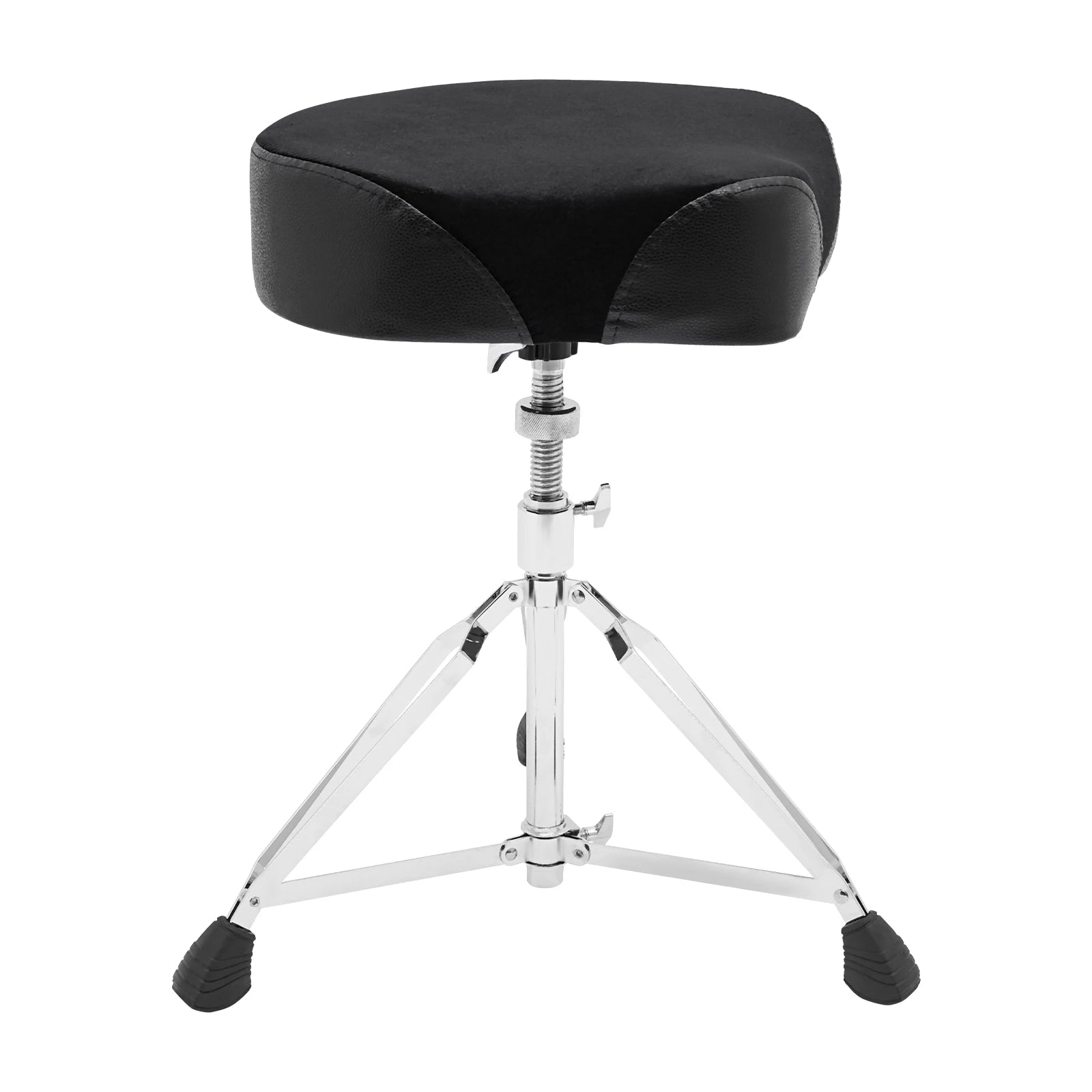 Drum Stool with Foldable Iron Frame, PU Seat, 220 lbs Capacity, Portable, Easy to Clean, Ideal for Musicians and Gigs
