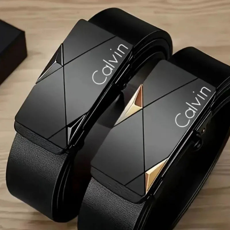 Stylish Men's PU Leather Belt - Fashion Belts for Daily Life Leisure Party Festival Work Business Automatic Buckle