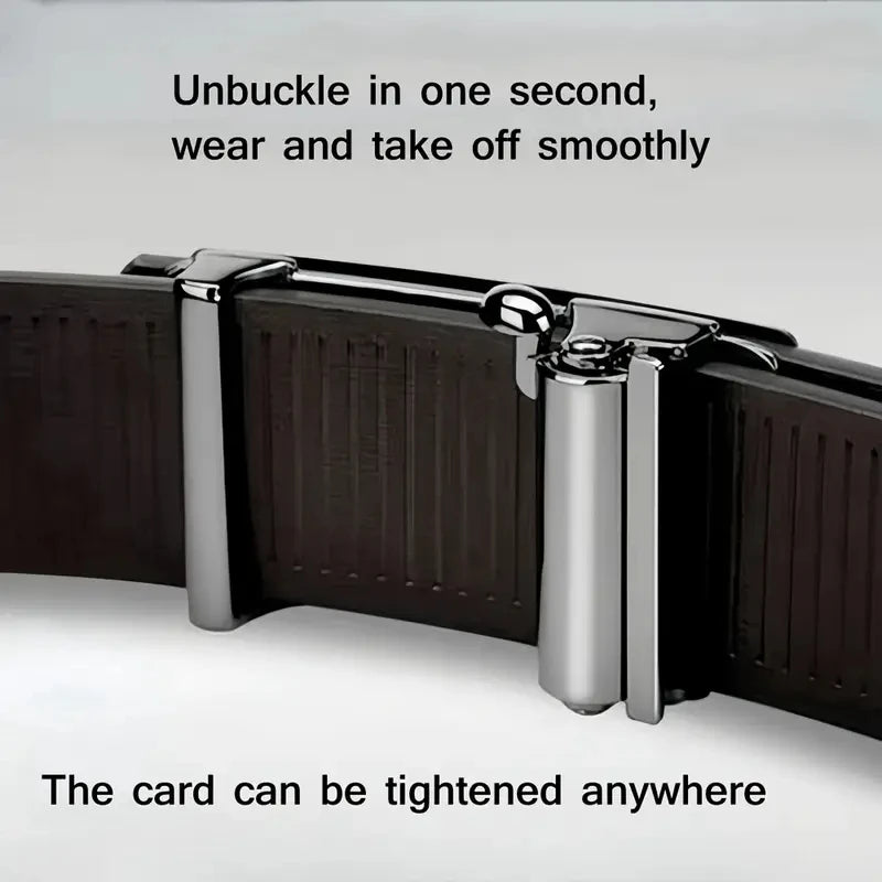 Stylish Men's PU Leather Belt - Fashion Belts for Daily Life Leisure Party Festival Work Business Automatic Buckle