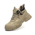 New Rotating Button Men Boots Anti-smash Anti Puncture Safety Shoes Men Work Boots Steel Toe Shoes Security Indestructible Shoes
