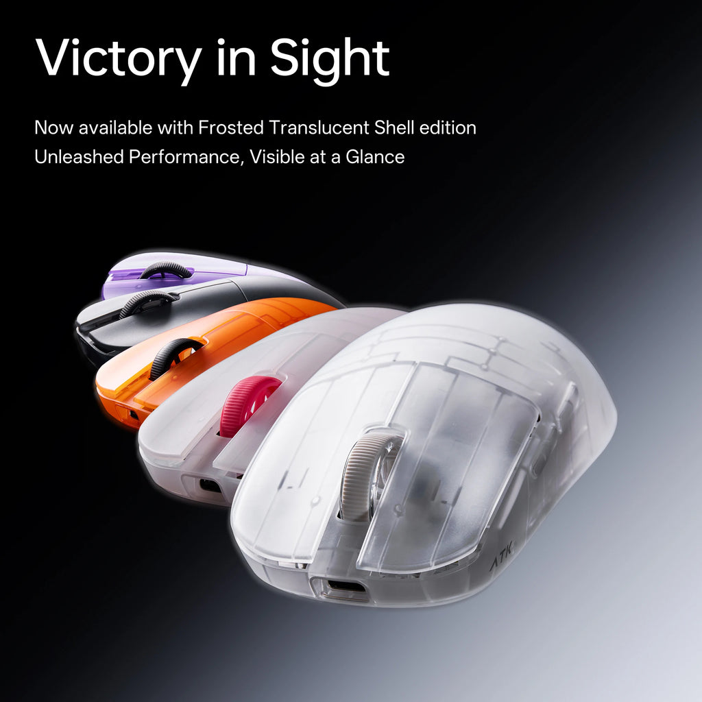 ATK Blazing Sky ZERO Ultralight Wireless Gaming Mouse Dual 8K PAW3950Ultra Transducer Wireless Mouse Ergonomic Mouse Foggy Mice