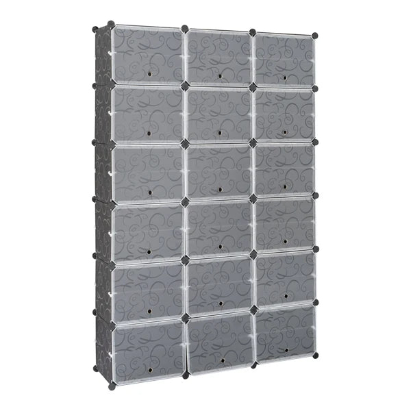12-Tier Portable 72 Pair Shoe Rack Organizer 36 Grids Tower Shelf Storage Cabinet Stand Expandable for Heels, Boots, Slippers