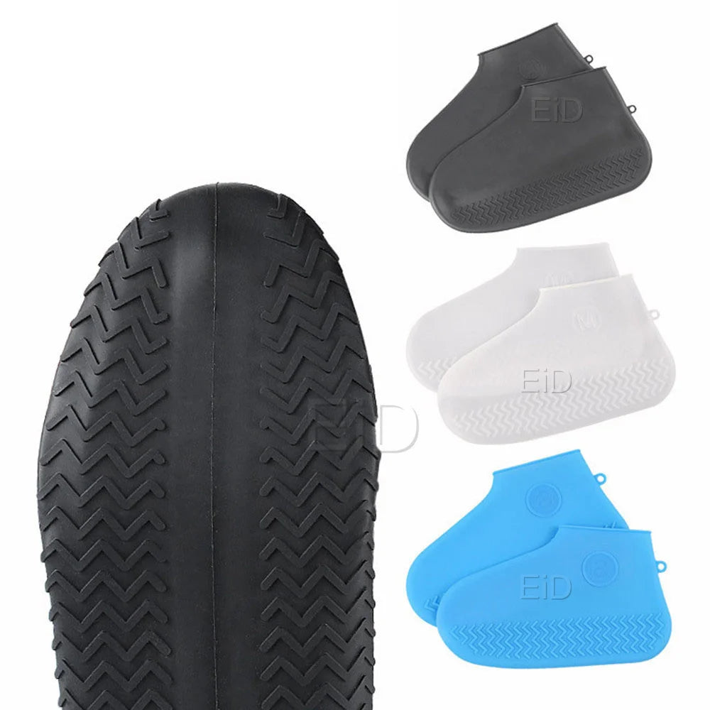 Boots Waterproof Shoe Cover Silicone Material Unisex Shoes Protectors Rain Boots for Indoor Outdoor Rainy Day Reusable man women