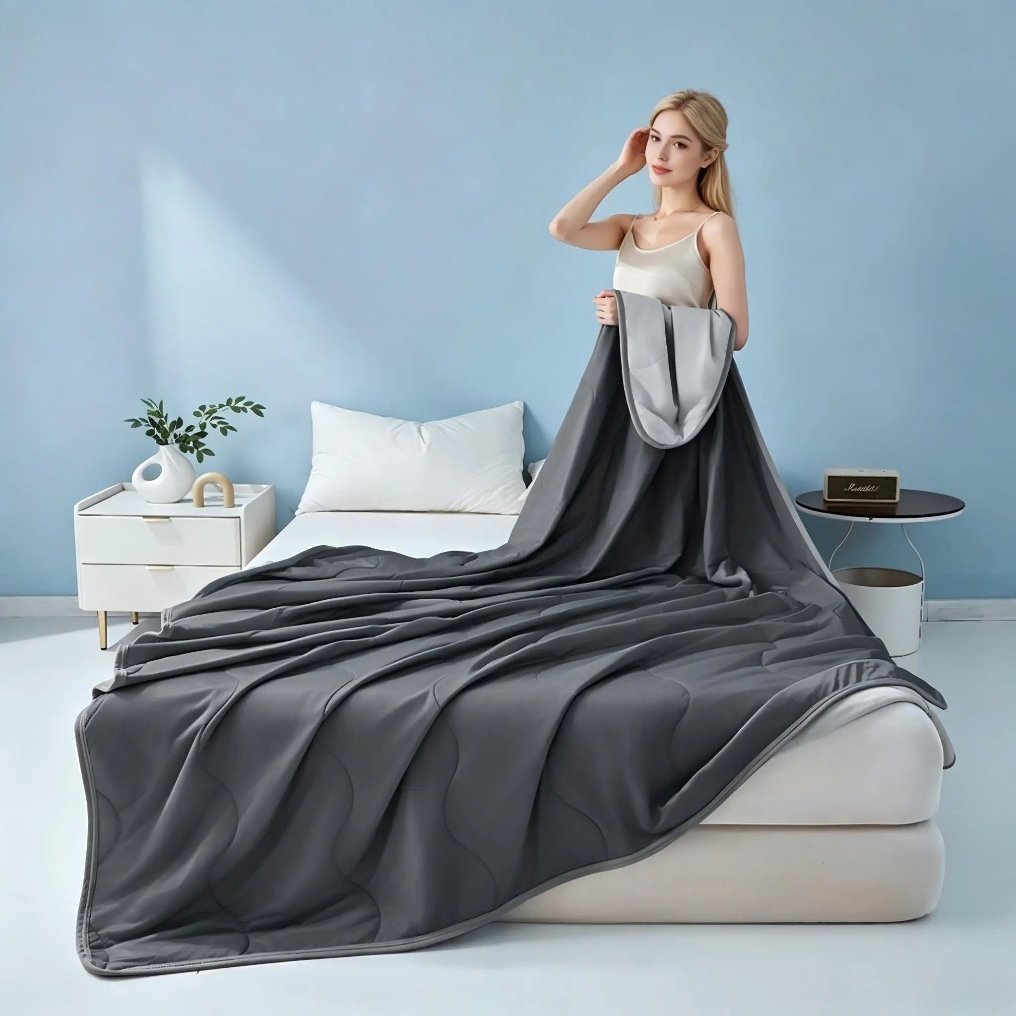 Hot Selling Summer New Arrival Cooling & Silky Summer Quilt, Bed Blanket, Air Conditioner Comforter