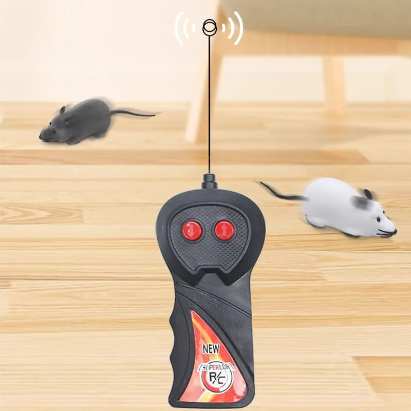 Robot Mouse Rat Funny Cat Toy with Remote Control Multicolor Mouse Wireless Controlled Rat Electric Interactive Pet Supplies