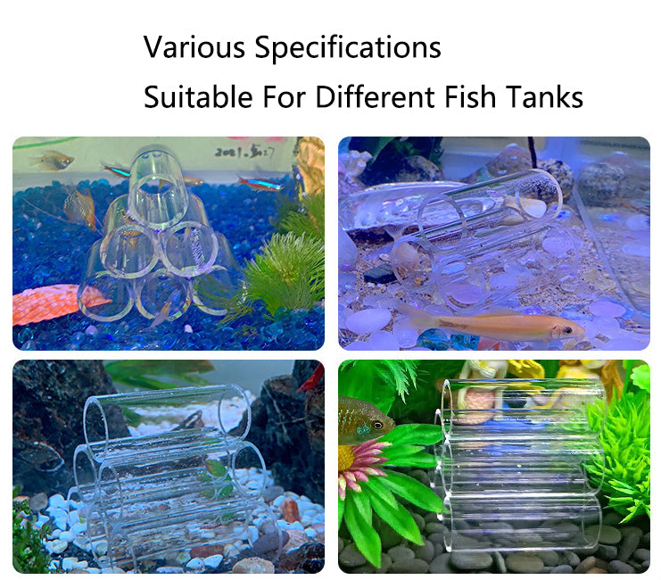 Acrylic Aquarium Decoration Fish Shrimps Shelter House Pottery Scorpion House Canister Simulation Stone Fish Tank Decor