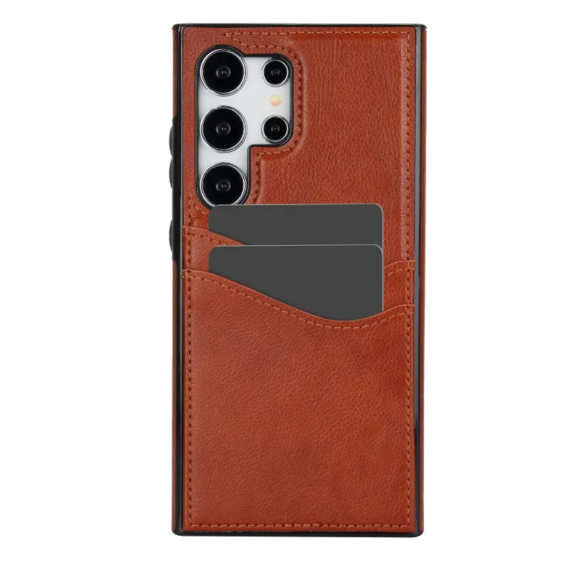 Wallet with Card Holder Phone Case for Samsung Galaxy S23 FE S24 S25 Ultra Plus A56 A54 A15 A55 A26 A36 Leather Protective Cover