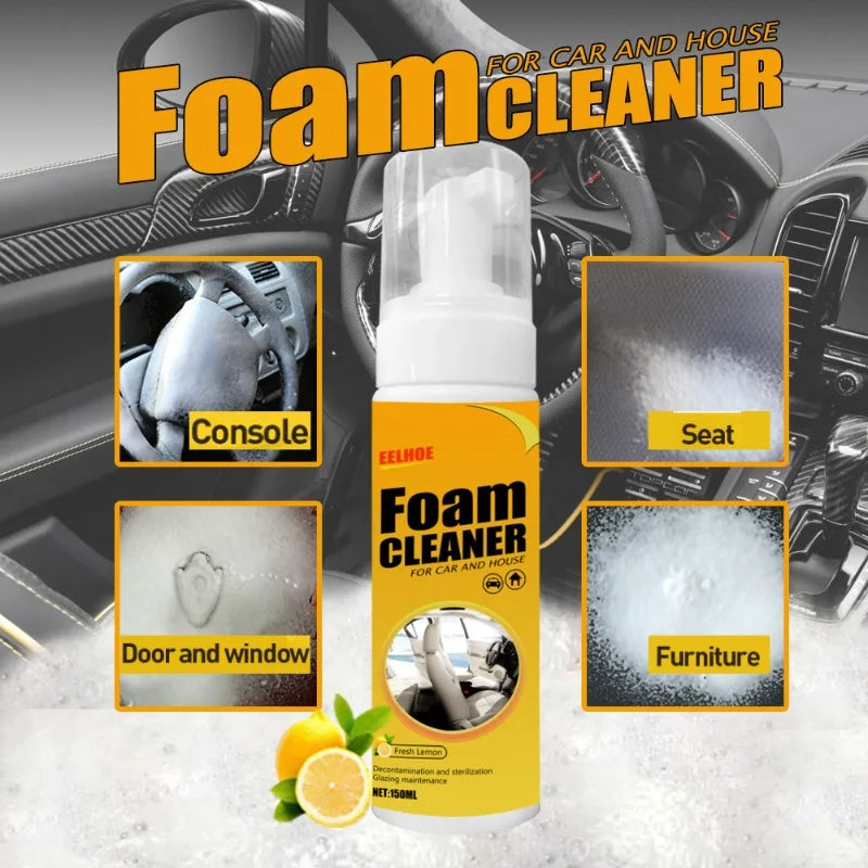 Car Foam Cleaner Spray Multi-purpose Anti-aging Cleaner Tools Car Interior Home Cleaning Foam for Car Interior Leather Clean