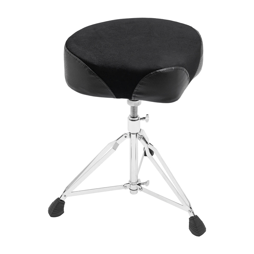 Drum Stool with Foldable Iron Frame, PU Seat, 220 lbs Capacity, Portable, Easy to Clean, Ideal for Musicians and Gigs