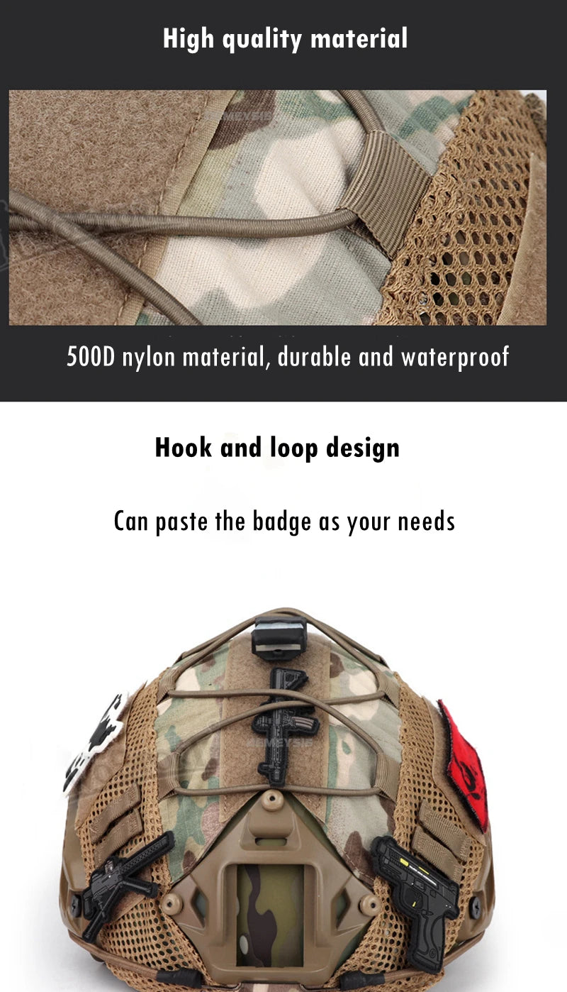 Tactical Helmet Cover for Fast MH PJ BJ Helmet Airsoft Paintball Helmet Cover
