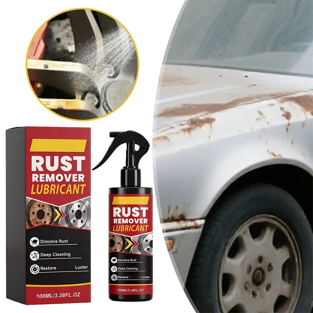 100ml Heavy-Duty Rust Remover Spray Deep Cleaning Rust Remover Lubricant For Metal Surfaces Restoration Multi-purpos Car Gadgets