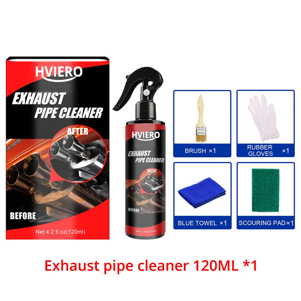 30ml 120ml Remover Rust Car Exhaust Pipe Anti-Rust Spray Metal Surface Cleaner Multi-Purpose Maintenance With Sponge Brush Clean