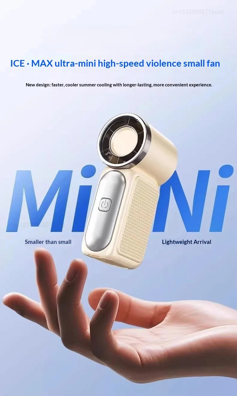 Portable Fan Convenient Creative Mini Fan Pocket Hand-held Fans Lightweight Suitable for Travel Camping Outdoors Display Screen