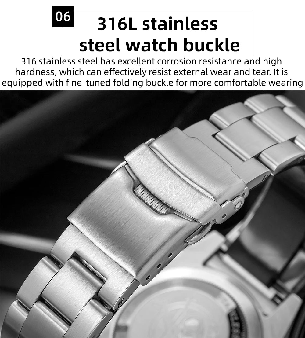 ADDIESDIVE 41mm Man Luxury Watch Japan 2115 Quartz Movement Watch Luminous 200m Waterproof 316L Stainless Steel Dive Watches