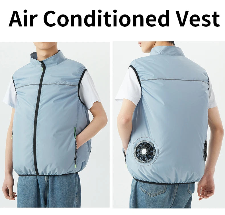 USB-Powered Cooling Vest: Unisex Summer Cooling Vest for Men and Women; Outdoor Cooling Vest for High-Temperature Environments