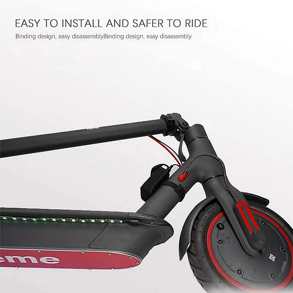 Led Strip Lights for Scooter and Bicycles Safety Warning Lights Battery Powered Lights for Night Riding Outdoor Scooter Parts