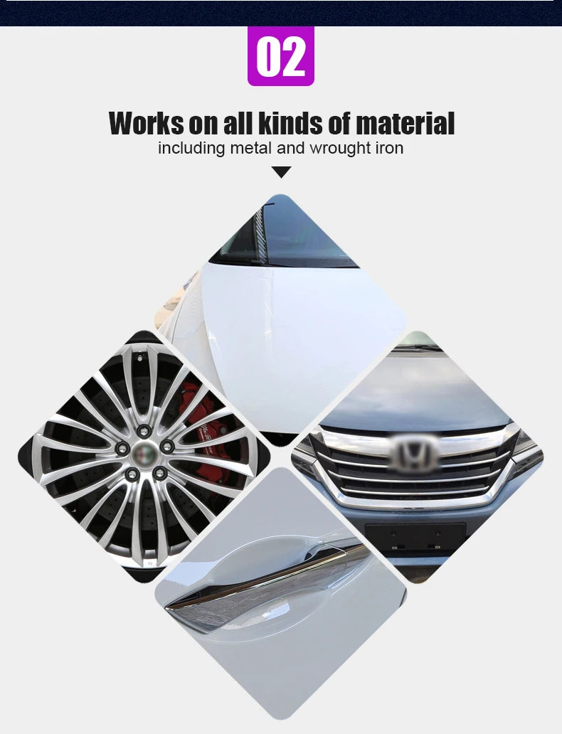 Multi Purpose Rust Remover Spray Metal Surface Car Maintenance for Wheel Cleaning Iron Powder Removal Large Capacity