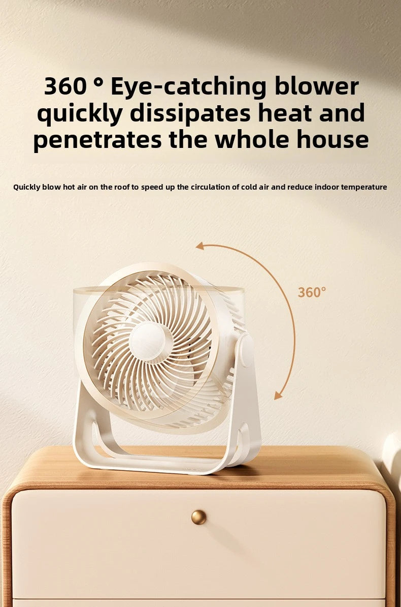 Cordless Electric Fan 3600mah Wireless Portable Air Circulator Fan Desktop Wall Ceiling Air Cooling Cooler Quiet Ventilator