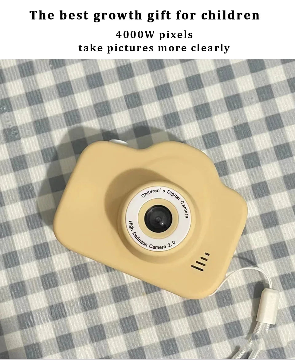 Children Camera 1080P HD Toddler Digital Video Camera 2.0-inch Kids Camera with Silicone Cases Toys for Christmas Birthday Gifts