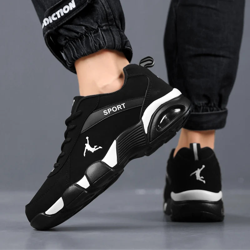 Men's Road Running Shoes, Lace-Up Closure, Suitable for All Seasons, Low-Top Trendy Versatile Hiking Shoes, Tennis Casual Walking Fitness Hiking Shoes - the Perfect Sports Shoe for Outdoor Adventures, Ideal for Sports Enthusi