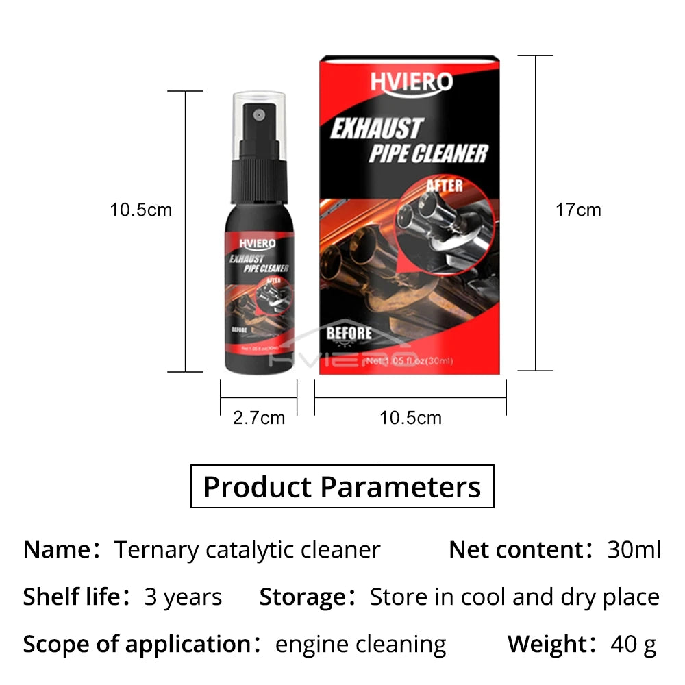 30ml 120ml Remover Rust Car Exhaust Pipe Anti-Rust Spray Metal Surface Cleaner Multi-Purpose Maintenance With Sponge Brush Clean