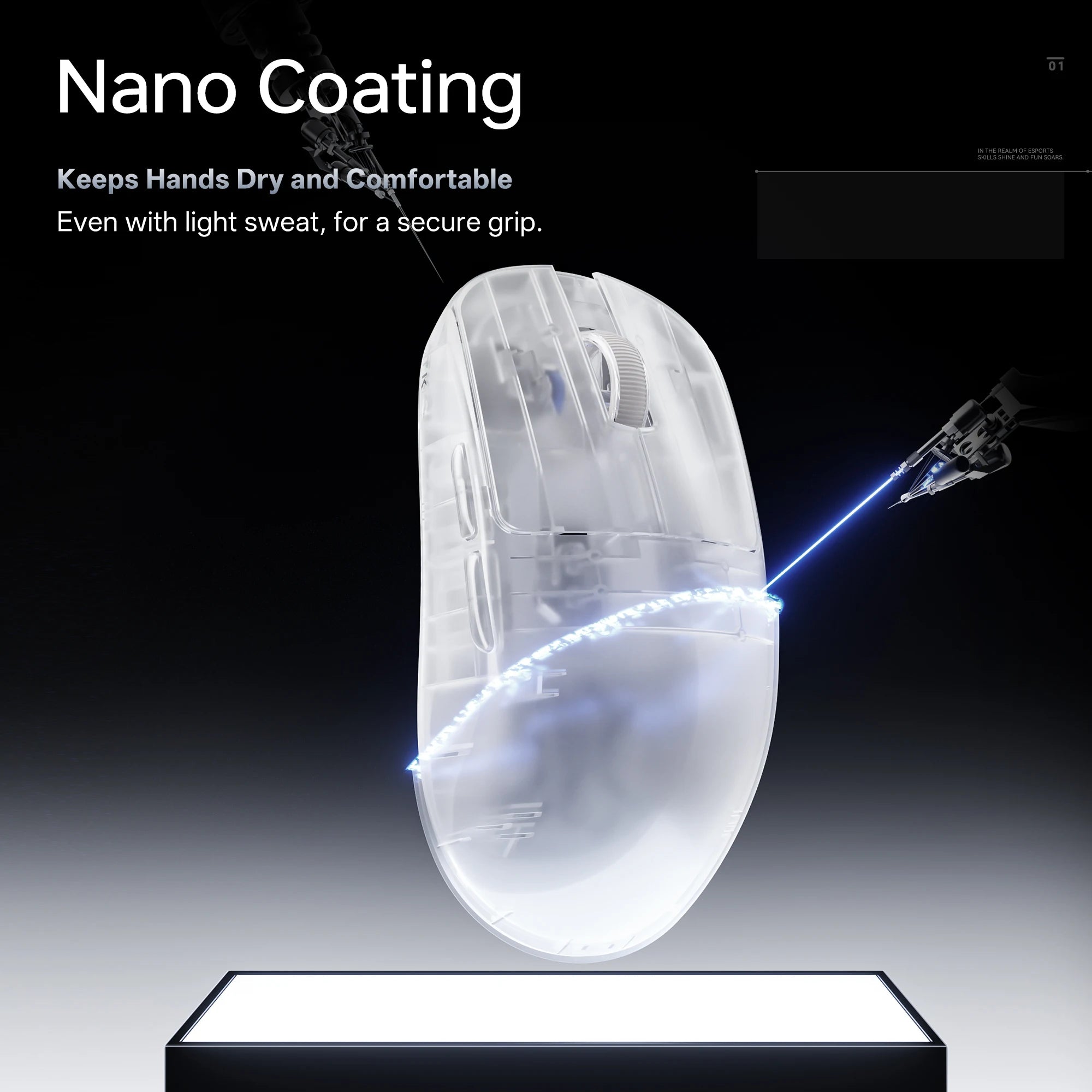 ATK Blazing Sky ZERO Ultralight Wireless Gaming Mouse Dual 8K PAW3950Ultra Transducer Wireless Mouse Ergonomic Mouse Foggy Mice