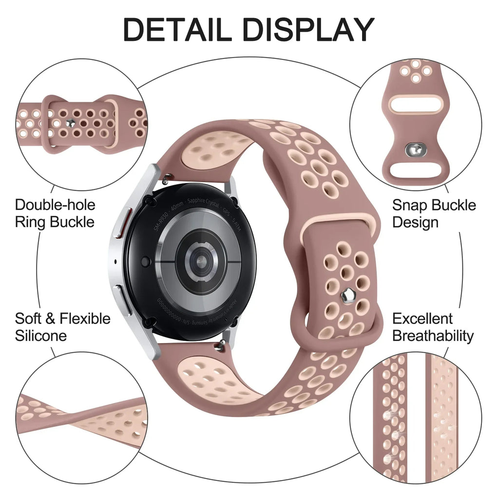 Sport Strap for Garmin Vivoactive 3 4/Venu 2 Plus/Venu Sq/Vivomove3 Band for Forerunner 158 55 245 645 Music Smartwatch Bracelet