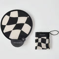 Portable handheld folding fan with storage bag, compact and portable, suitable for outdoor activities in summer
