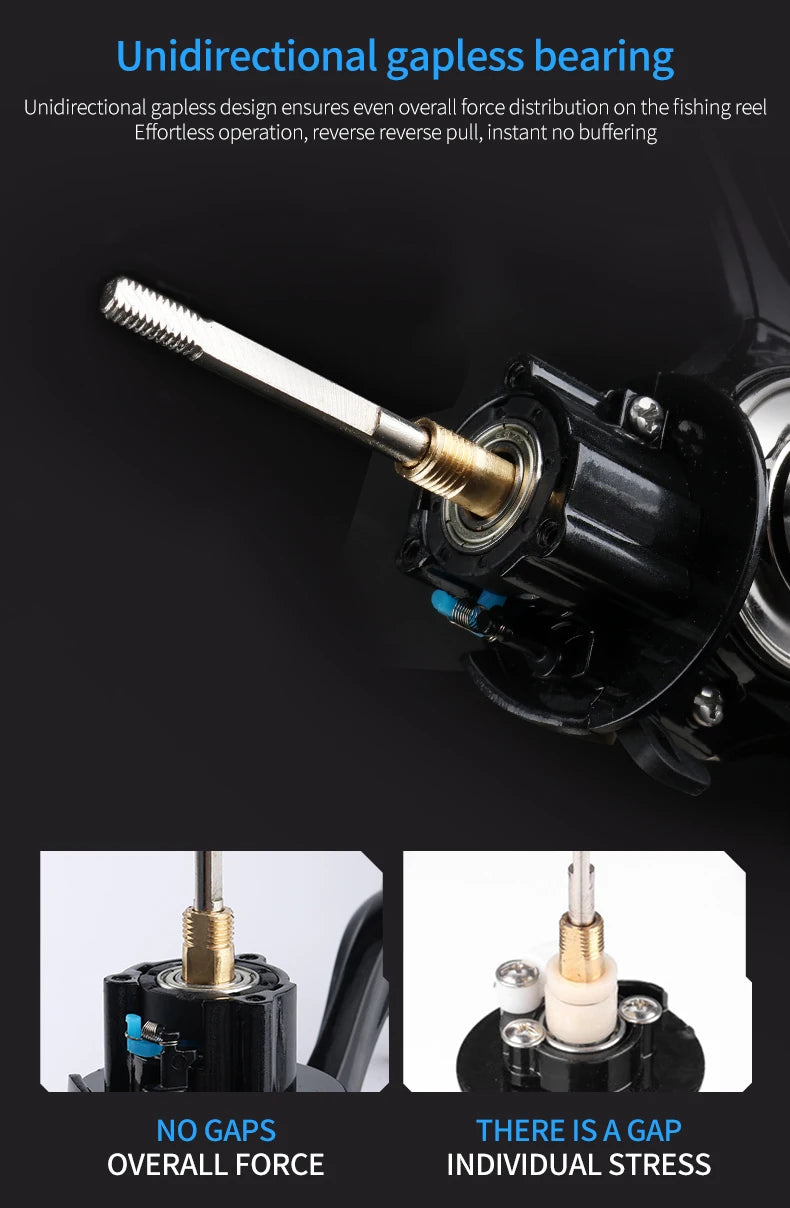 DEUKIO New arrival Saltwater Fishing Reel Metal Ball Knob Spinning Reels 2000-7000 3+1BB 5.2:1 Max Drag 15KG Water-Proof Reels