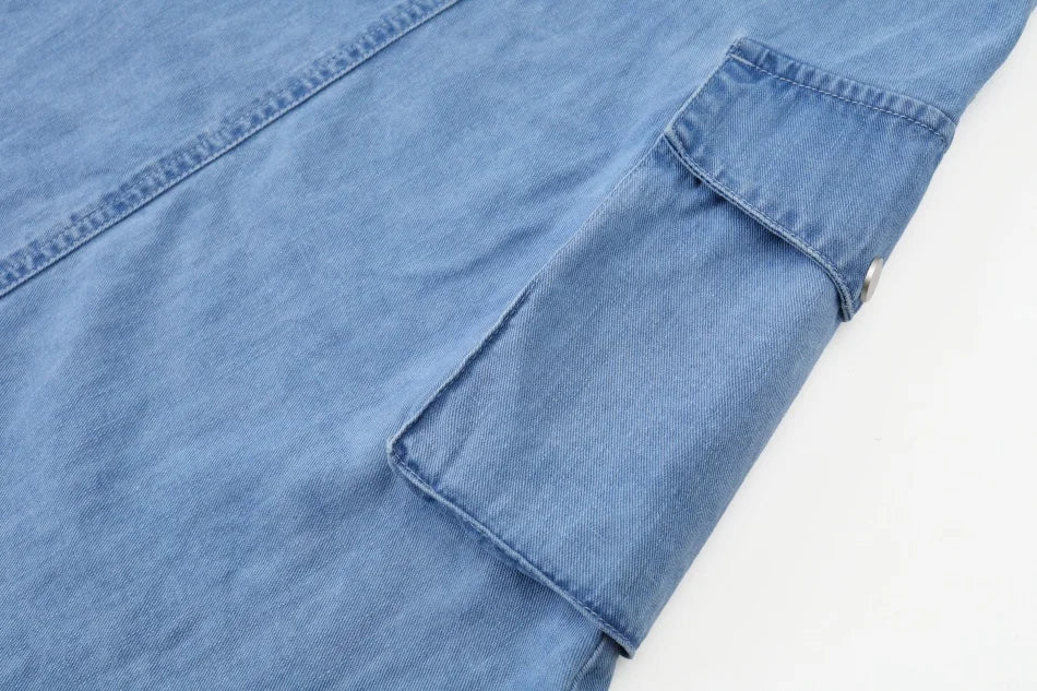 AS  SS2026 blue denim Collection super high quality bamboo knot denim fabric boys girls family match weekday clothes
