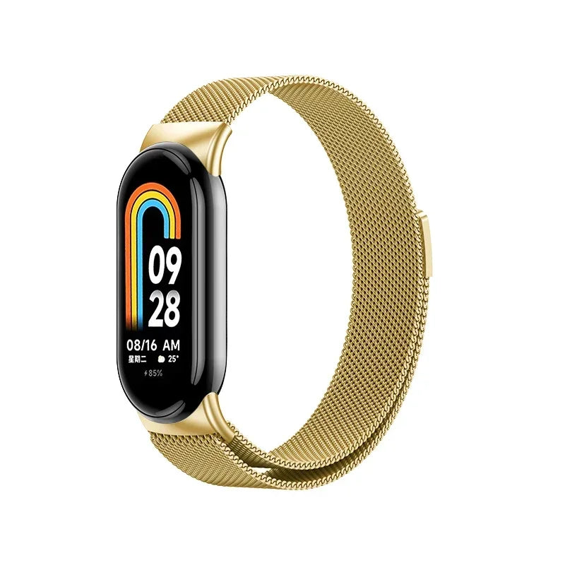 Milanese Loop for Xiaomi Mi Band 8 9 10 Strap Global Version Accessories Smartwatch Bracelet Pulseira Correa Miband 10 Watchband