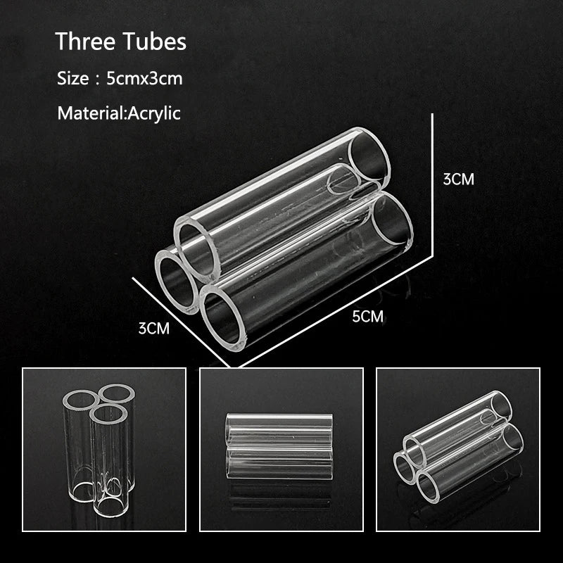 Acrylic Aquarium Decoration Fish Shrimps Shelter House Pottery Scorpion House Canister Simulation Stone Fish Tank Decor
