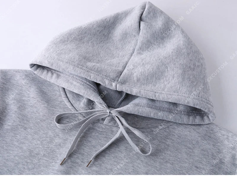 Custom Hoodie Print Embroidery Photo Text Brand Logo Autumn Winter Warm Thick Fleece Hoody Sweatshirt Men Women Customized Coat