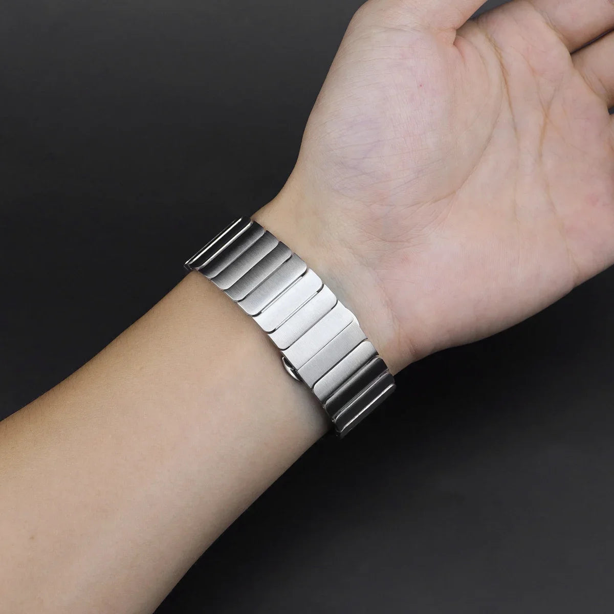 Titanium Color Strap for Samsung Galaxy Watch 7 6 5 4 40mm 44mm 6Classic 43/47mm 5Pro 45mm Luxury Stainless Steel Bracelet Band