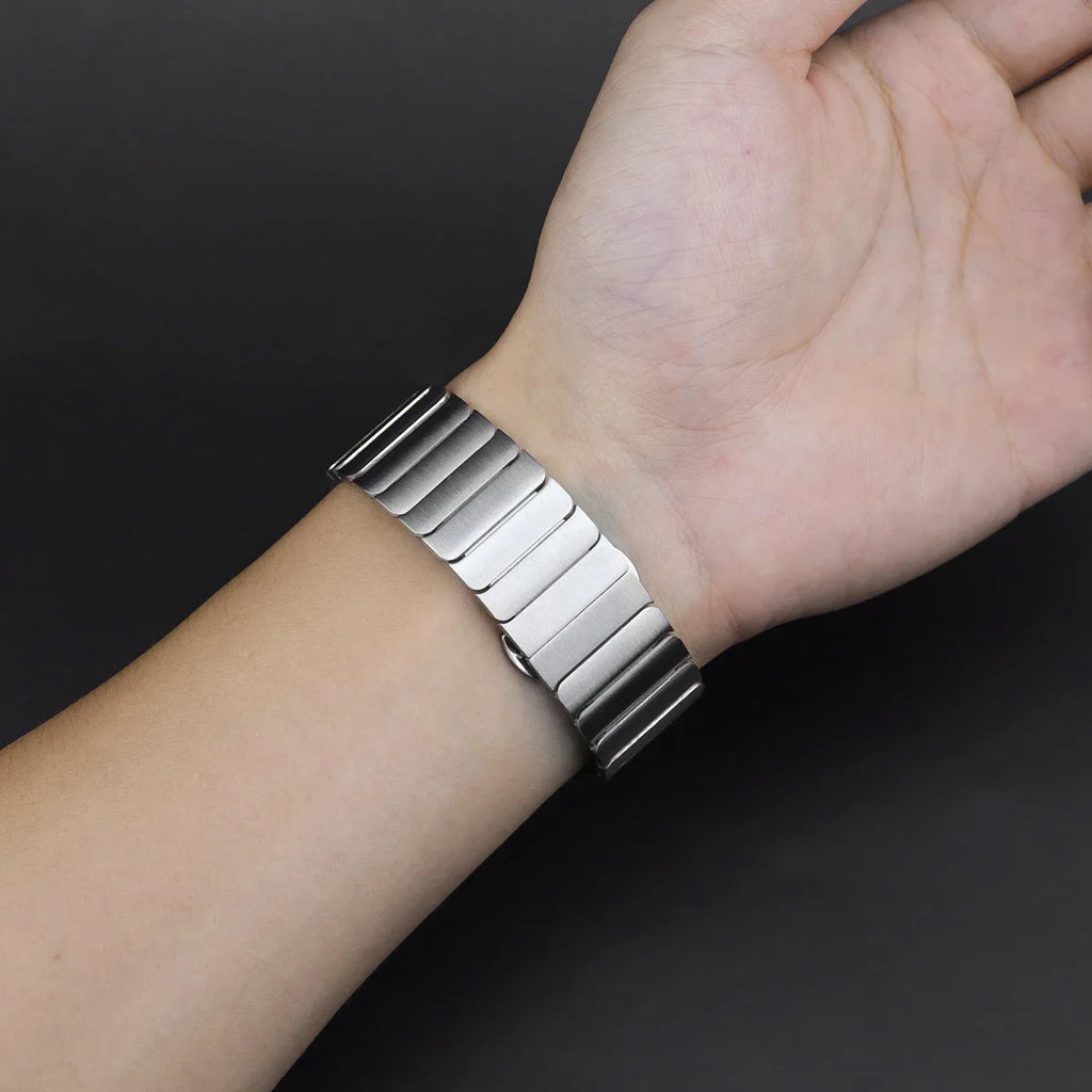 Titanium Color Strap for Samsung Galaxy Watch 7 6 5 4 40mm 44mm 6Classic 43/47mm 5Pro 45mm Luxury Stainless Steel Bracelet Band
