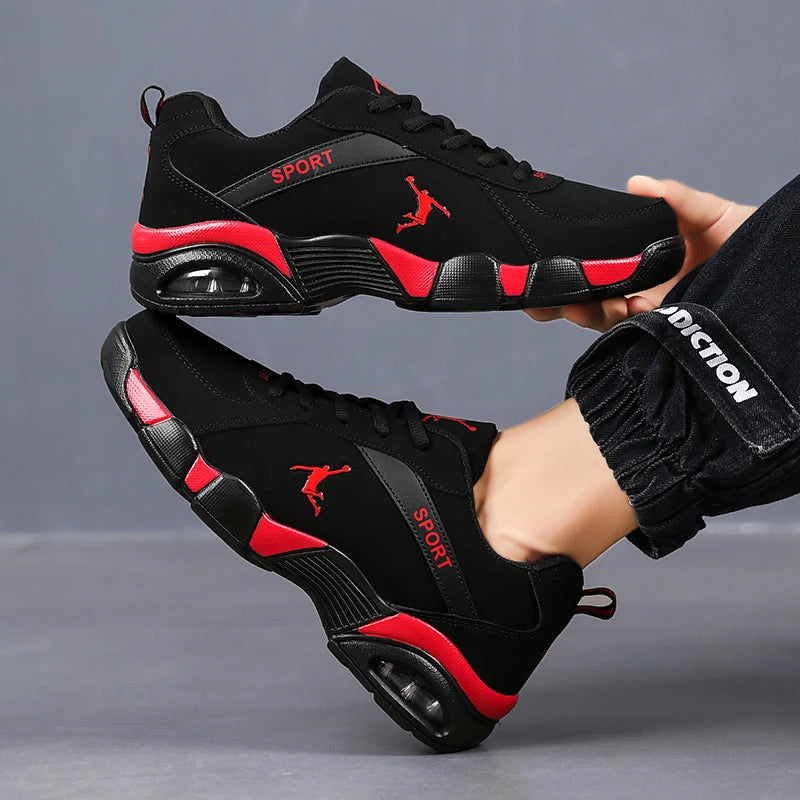 Men's Road Running Shoes, Lace-Up Closure, Suitable for All Seasons, Low-Top Trendy Versatile Hiking Shoes, Tennis Casual Walking Fitness Hiking Shoes - the Perfect Sports Shoe for Outdoor Adventures, Ideal for Sports Enthusi