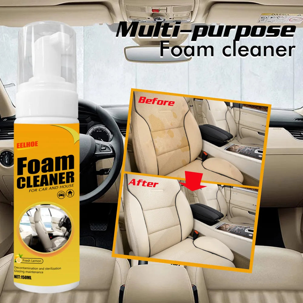 Car Foam Cleaner Spray Multi-purpose Anti-aging Cleaner Tools Car Interior Home Cleaning Foam for Car Interior Leather Clean
