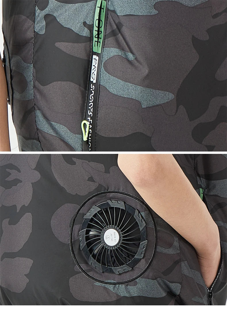 USB-Powered Cooling Vest: Unisex Summer Cooling Vest for Men and Women; Outdoor Cooling Vest for High-Temperature Environments