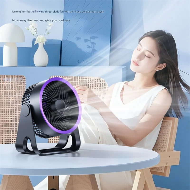 Cordless Electric Fan 3600mah Wireless Portable Air Circulator Fan Desktop Wall Ceiling Air Cooling Cooler Quiet Ventilator
