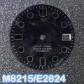 28.5mm Black Carbon Fiber Dial C3 Luminous Single Calendar Fit NH35 M8215 E2824 Movement Men’s Watch Accessories