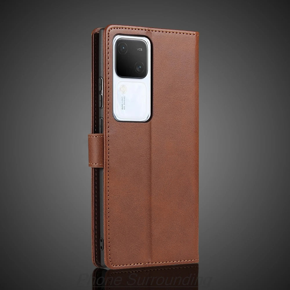 Vivo V30 Case Wallet Flip Cover Leather Case for Vivo V30 / Vivo V 30 Pu Leather Phone Bags protective Holster Fundas Coque