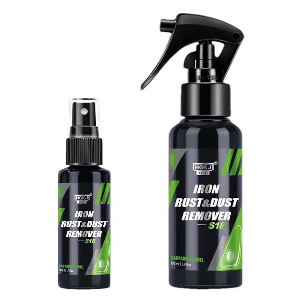 HGKJ S18 50/100/300ML Car Paint & Wheel Iron Particles Powder Rust & Dust Remover Auto Rim Metal Multi-Purpose Cleaning Spray