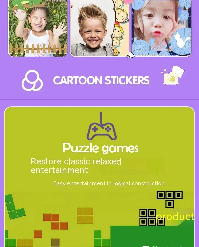 Children Camera 4000W Pixels 1080P HD Screen Dual Cameras Kids Electric Toys For Baby Camara Foto Infantil Children's Gifts