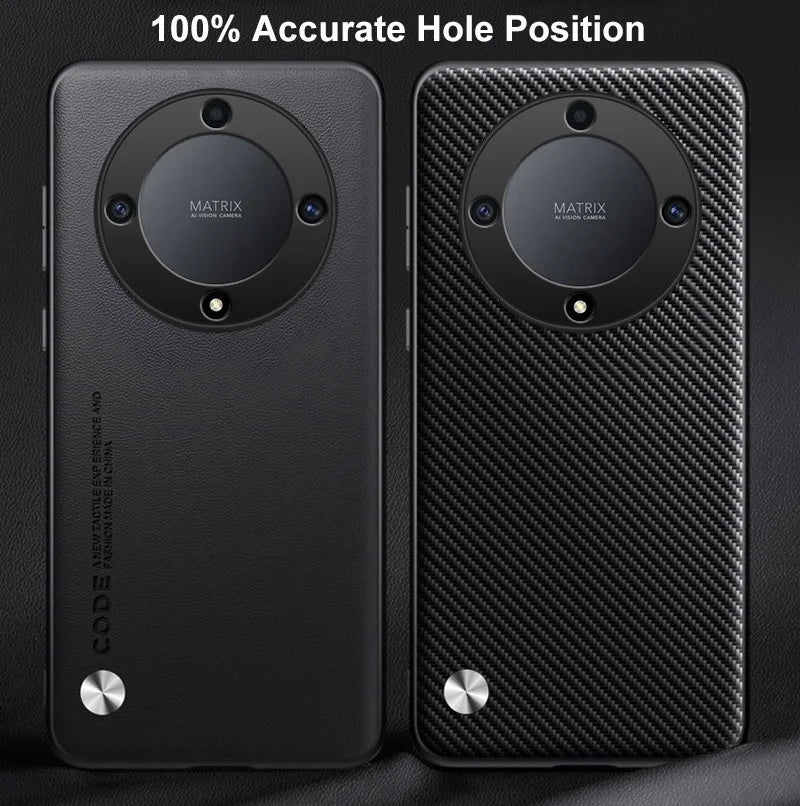 Luxury PU Leather Case For Honor X9A X9B Magic 5 6 Lite 5G Back Cover Silicone Protection Phone Case For Honor Magic 5 6 Pro
